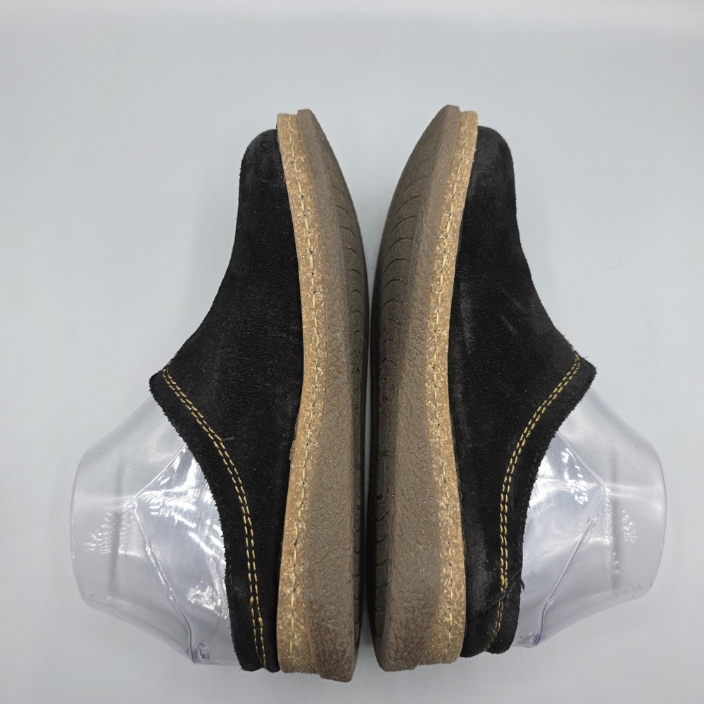 Born Mules Womens 6 Black Suede Rough Distressed Comfort Clogs Slip On‎ Shoes - Picture 7 of 14